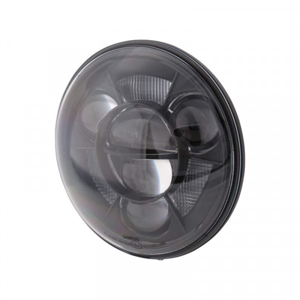Insert de phare LED HIGHSIDER pro Type 11 - 7 pouces - homologué E - noir - à l'unité