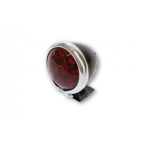 Feu arrière LED HIGHSIDER smart Bates Style homologué - verre rouge - l'unité