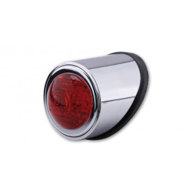 Feu arrière LED HIGHSIDER smart Old School Type 1 homologué - verre rouge - l'unité