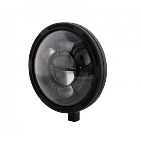 Feu avant LED HIGHSIDER pro Frame-R1 Type 11 - 7 pouces - fixation inférieure - noir