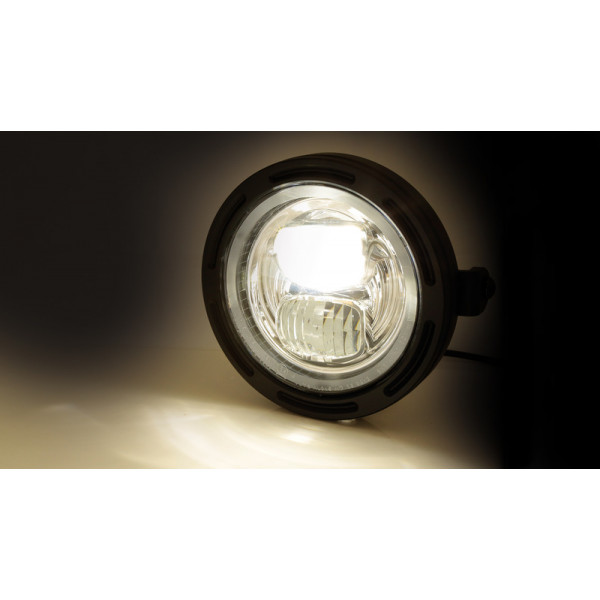 Feu avant LED HIGHSIDER pro Frame-R2 Type 7 - 5 3/4 pouces - fixation latérale - noir