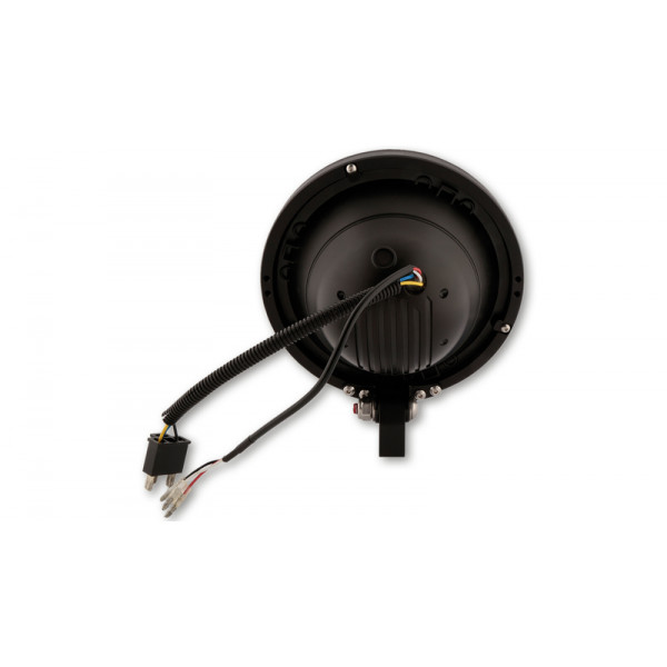 Feu avant LED HIGHSIDER pro Frame-R1 Type 4 - 7 pouces - fixation inférieure - noir