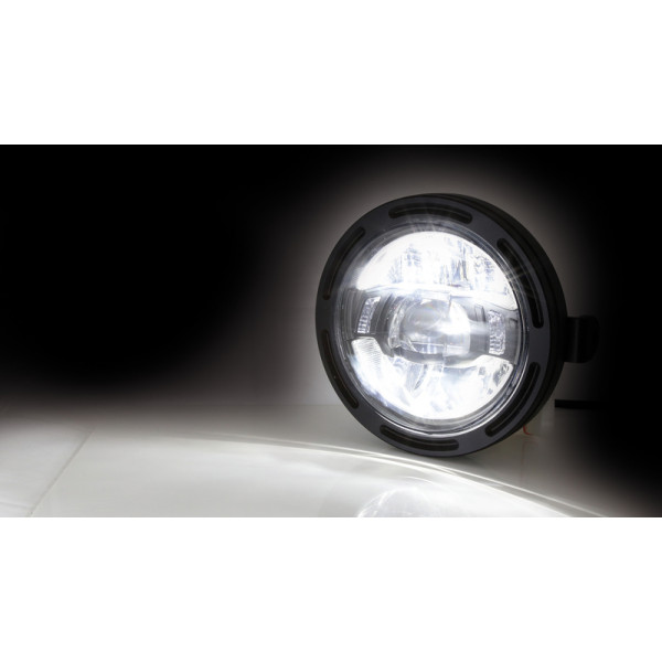 Feu avant LED HIGHSIDER pro Frame-R2 Type 10 - 5 3/4 pouces - fixation latérale - noir
