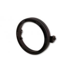 Bague de support de phare HIGHSIDER pro Frame-R2 - 5 3/4 pouces - CNC - fixation latérale - noir