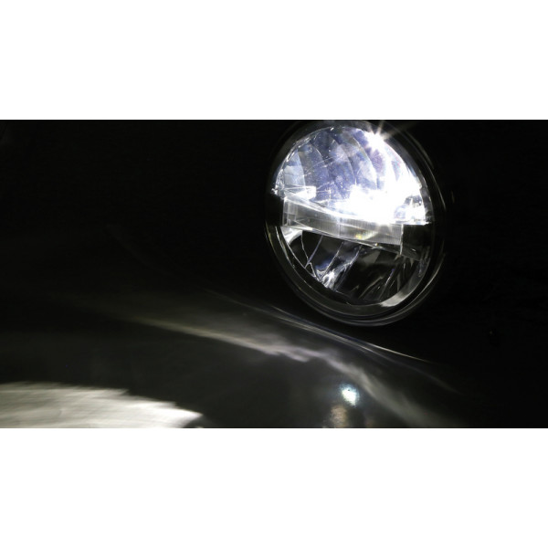 Feu avant LED HIGHSIDER pro Frame-R1 Type 4 - 7 pouces - fixation latérale - noir