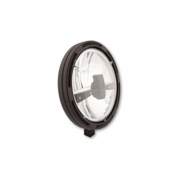 Feu avant LED HIGHSIDER pro Frame-R1 Type 3 - 7 pouces - fixation inférieure - noir