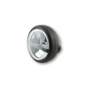 Feu avant LED HIGHSIDER pro Pecos Type 5 - 5 3/4 pouces - lentilles noires - fixation latérale - noir
