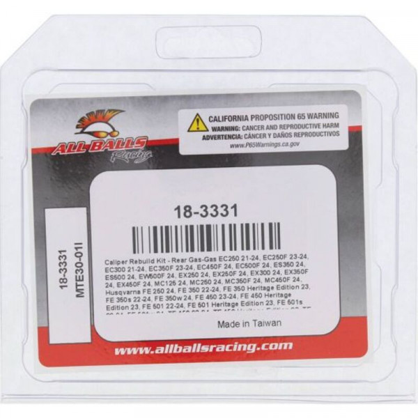 Kit de réparation d'étrier de frein ALL BALLS