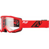 Masque FLY RACING Focus rouge/noir - écran clair