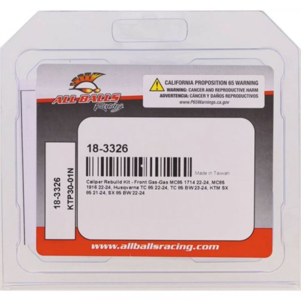 Kit de réparation d'étrier de frein ALL BALLS