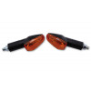HIGHSIDER Smart IMOLA 1 Bulb Mini Indicator Body  Black / Lens Orange (Pair), Front & Rear