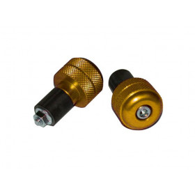 EMBOUT DE GUIDON STREET BIKE ACIER OR 18MM