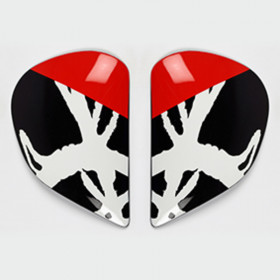 Plaques pivot ARAI Super AdSis J (LRS) Sketch Black pour casques Chaser-V/Chaser-V PRO 