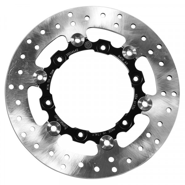 Disque de frein arrière Brembo Serie Oro rond semi-flottant type 78B408A9