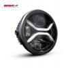 KOSO LED XENITH Headlight, Black, Side Mount