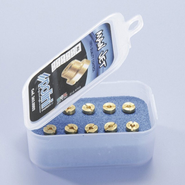 Polini main jet pack. 10 jets (Dell'Orto type) of 6 mm, 80/98 (362.0003)