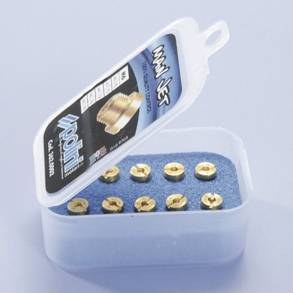 Polini jet pack. 10 jets (Dell'Orto type) of 6 mm, 140/158 (362.0006)