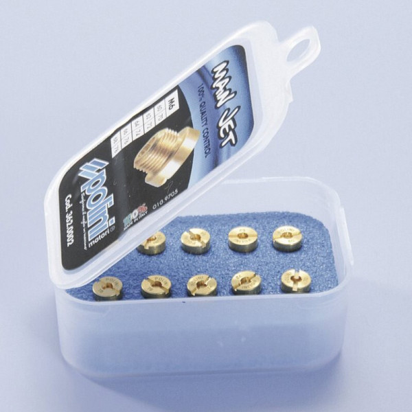 Polini jet pack. 10 jets (Dell'Orto type) of 5 mm, size 100 to 109 (360.0006)