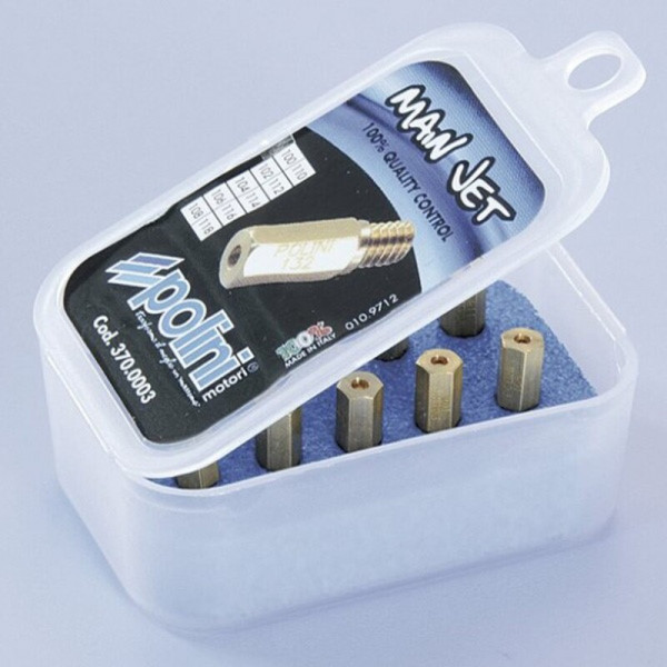 Polini main jet pack. 10 jets for Keihin/PWK carburetor, 160/178 (370.0006)