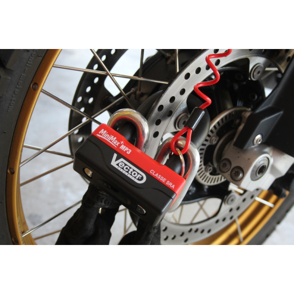 Antivol bloque-disque Mini Max pour Piaggio MP3 (Homologué SRA)