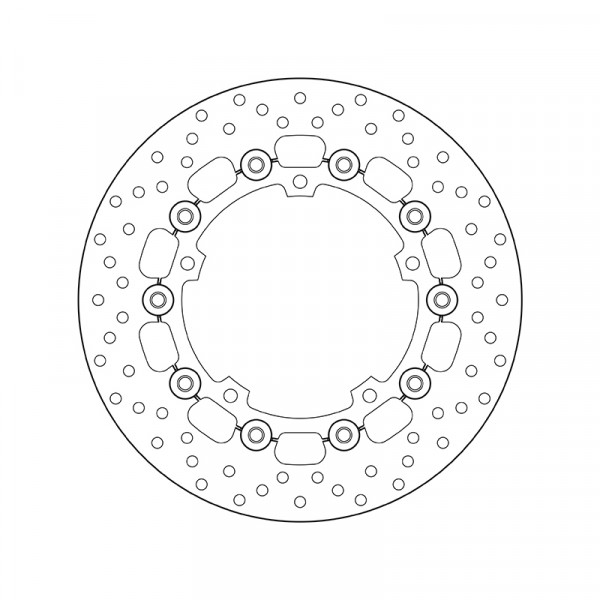 Disque de frein avant Brembo Serie Oro rond semi-flottant type 78B40837