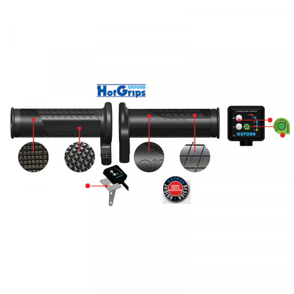 Poignées chauffantes OXFORD Premium Touring