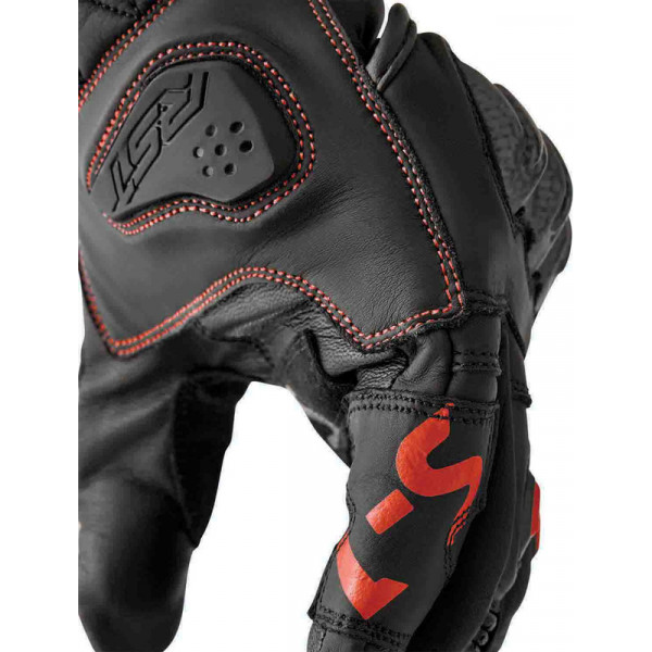 Gants RST S1 - noir/rouge fluo