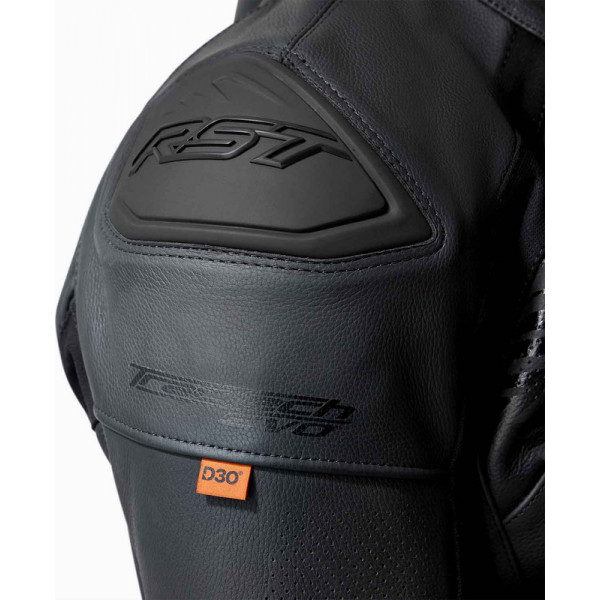 Veste RST Tractech Evo D3O cuir - noir