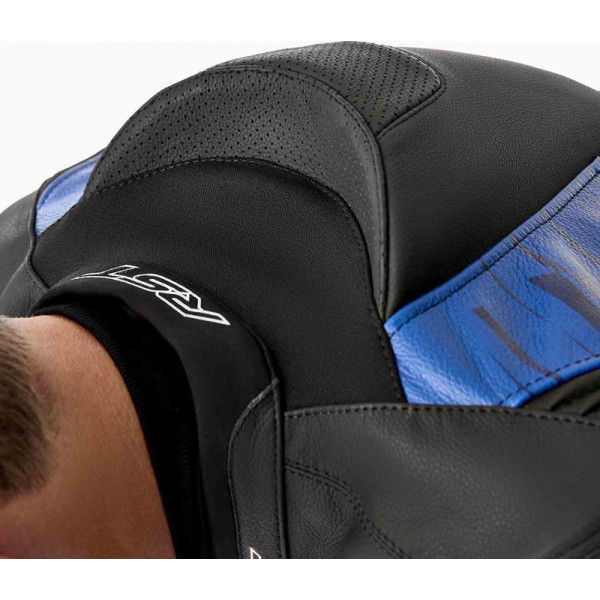 Veste RST Tractech Evo D3O cuir - noir/bleu