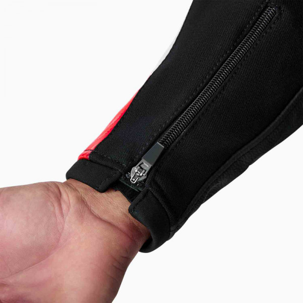 Veste RST Tractech Evo D3O cuir - noir/rouge