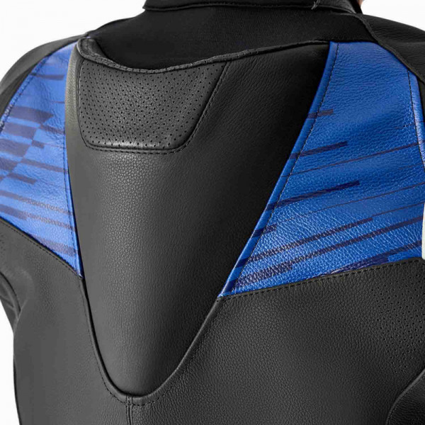 Veste RST Tractech Evo D3O cuir - noir/bleu