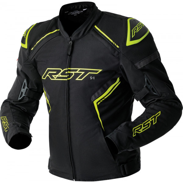 Veste RST S1 D3O Textile  - noir/jaune fluo