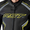 Veste RST S1 D3O cuir - noir/jaune fluo
