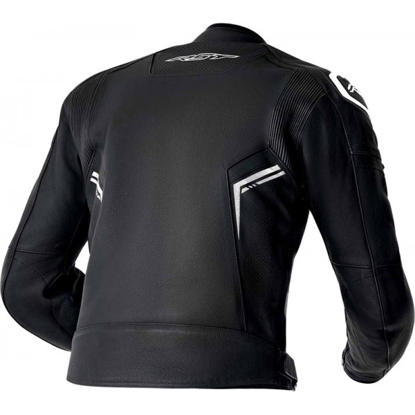 Veste RST S1 D3O cuir - noir/blanc