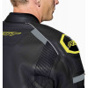 Veste RST S1 D3O cuir - noir/jaune fluo