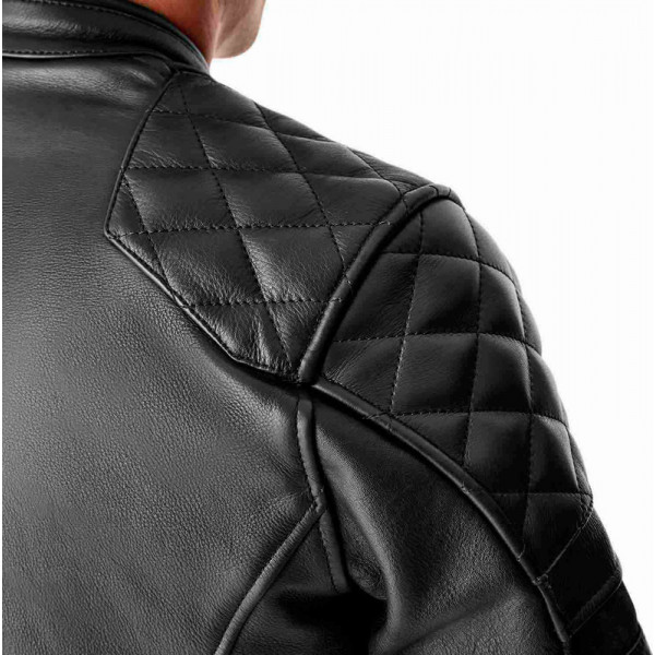 Veste RST Hillberry D3O cuir - noir
