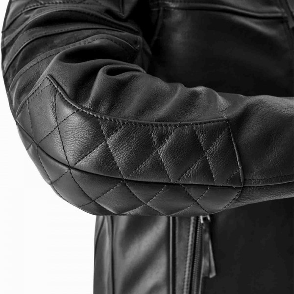 Veste RST Hillberry D3O cuir - noir