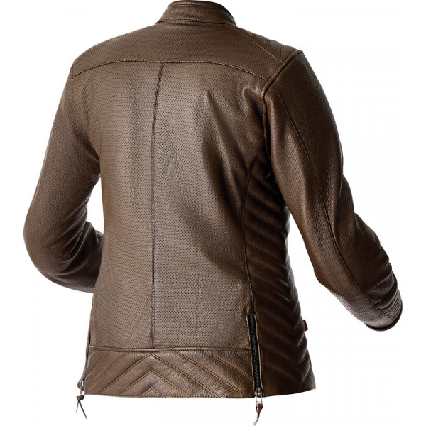 Veste femme RST Roadster Air D3O cuir - brun