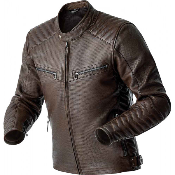 Veste RST Roadster Air D3O cuir - brun
