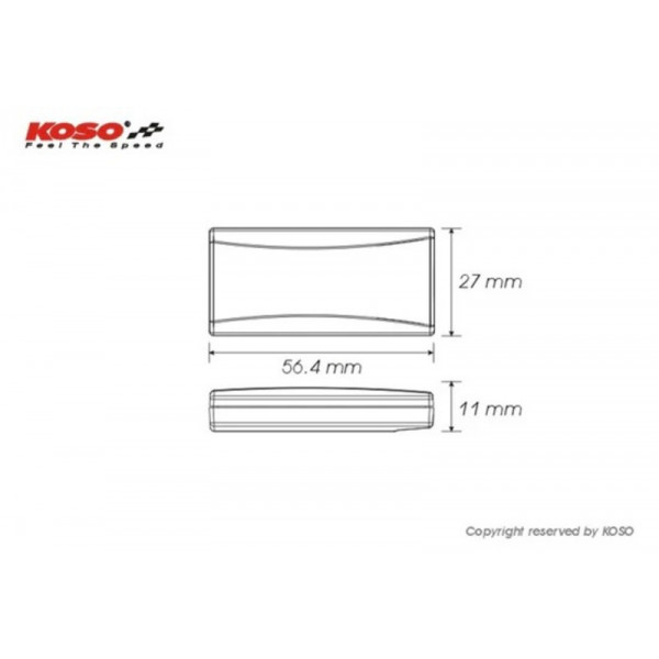 Thermomètre KOSO Superslim - rouge