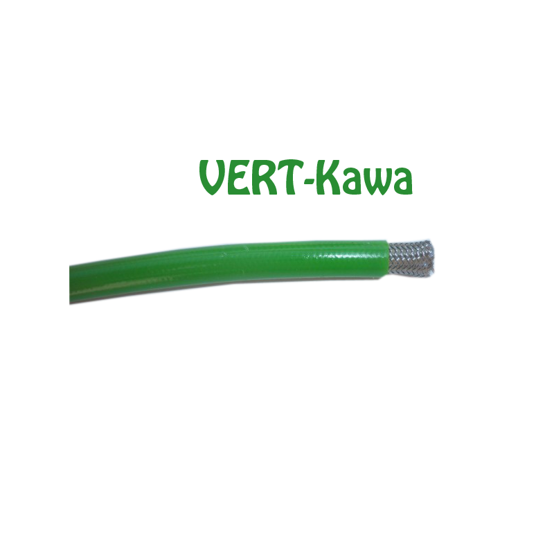Kit 2 durites aviations de couleur vert-kawa