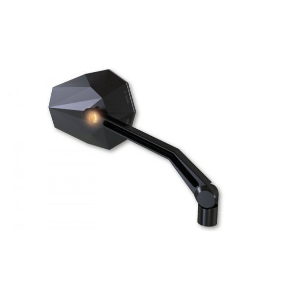 Rétroviseur de guidon HIGHSIDER pro Stealth -X2 avec clignotants LED - noir - la paire