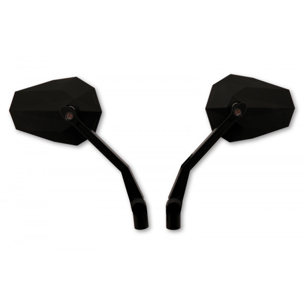 Rétroviseur de guidon HIGHSIDER pro Stealth -X2 avec clignotants LED - noir - la paire