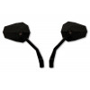 Rétroviseur de guidon HIGHSIDER pro Stealth -X2 avec clignotants LED - noir - la paire