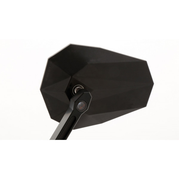 Rétroviseur de guidon HIGHSIDER pro Stealth -X2 avec clignotants LED - noir - la paire
