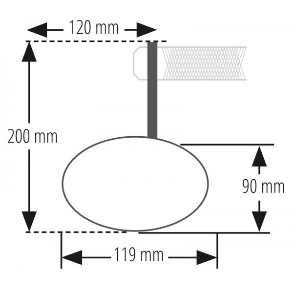 Rétroviseur de guidon HIGHSIDER pro STEALTH-X7 avec clignotants LED