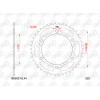 Kit chaîne AFAM 520XMR3 14/44-112 - couronne standard
