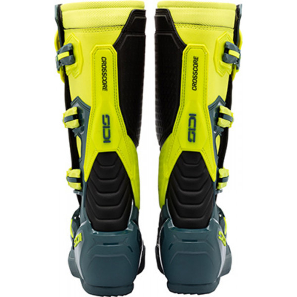 Bottes SIDI Crosscore - Petrol/jaune fluo