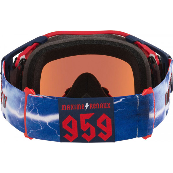Masque OAKLEY Airbrake MX - Renaux Matte White écran Prizm Sapphire