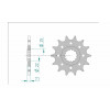 Kit chaîne AFAM 520 XSR - 16/43-112 - Couronne alu standard